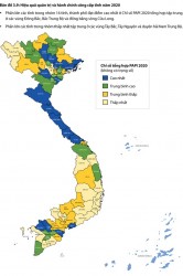 Bản đồ hiệu quả và quản trị hành chính công cấp tỉnh năm 2020