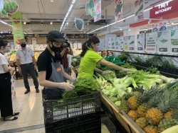 Nhiều sản phẩm nông sản của Nghệ An đã tham gia vào chuỗi cung ứng tại các siêu thị ở tỉnh, thành. Ảnh: Thu Huyền