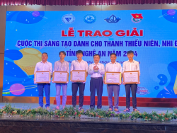Lễ trao giải Cuộc thi sáng tạo dành cho  thanh, thiếu niên, nhi đồng tỉnh Nghệ An năm 2024