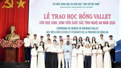 116 học sinh, sinh viên ưu tú của Nghệ An nhận học bổng Vallet