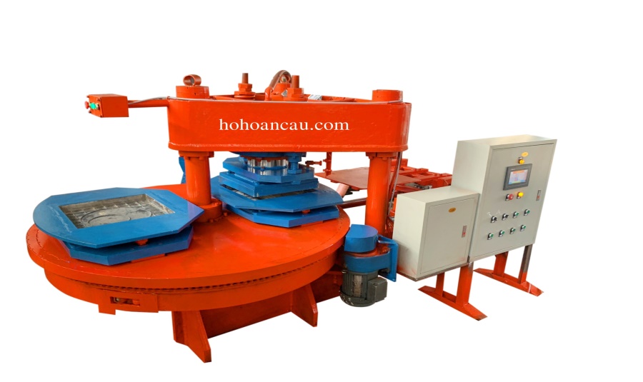 MÁY SẢN XUẤT GẠCH TERRAZZO CÔNG NGHỆ MÂM XOAY HỒ HOÀN CẦU