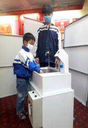 Đề tài “Bồn rửa thông minh” đạt giải Nhất cuộc thi sáng tạo thanh thiếu niên nhi đồng tỉnh Nghệ An năm 2021-2022