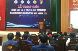 Lễ Trao giải Hội thi Sáng tạo Kỹ thuật và  Cuộc thi Sáng tạo Thanh, thiếu niên, nhi đồng tỉnh Nghệ An năm 2021